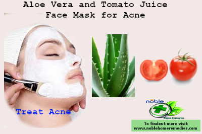 Aloe Vera and Tomato Juice Face Mask