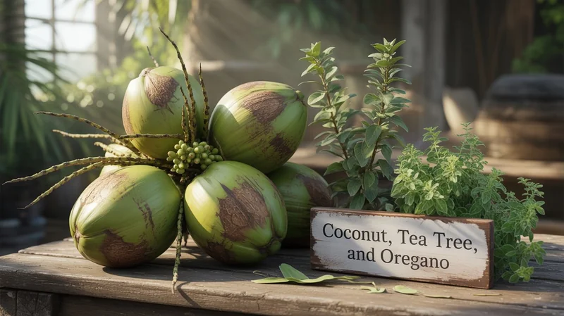 Antifungal Oils - Coconut, Tea Tree, and Oregano