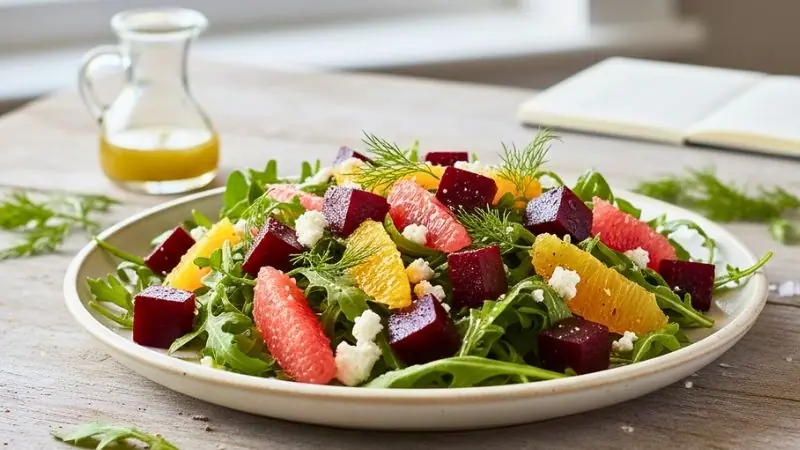 Arugula, Beet & Citrus Feta Bowl