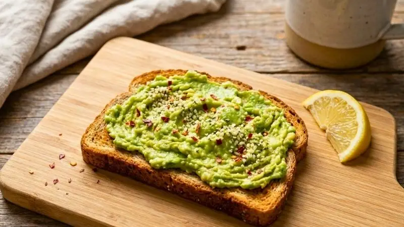 Avocado Toast with Chili Flakes & Lemon