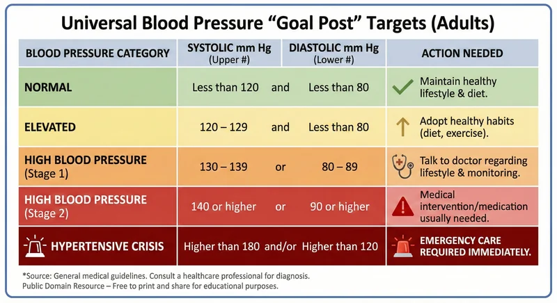 Blood Pressure Categories (General Adults)