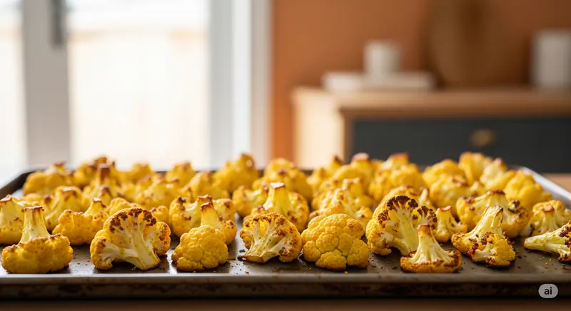 Cauliflower Popcorn with Turmeric  