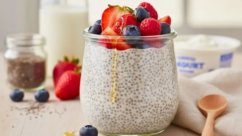 Chia Seed Pudding with Berries