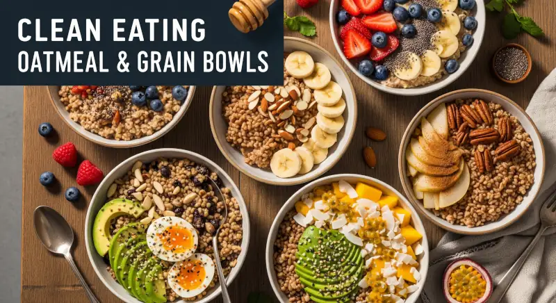 Clean Eating Oatmeal & Grain Bowls