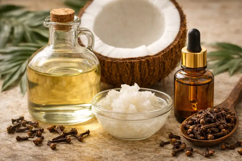 Coconut Oil and Clove for skin