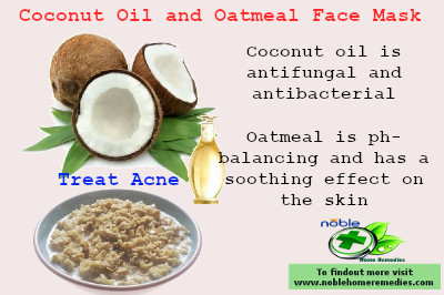 Coconut Oil and Oatmeal Face Mask for Acne