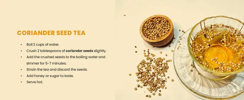 Coriander seed tea that helps Vertigo