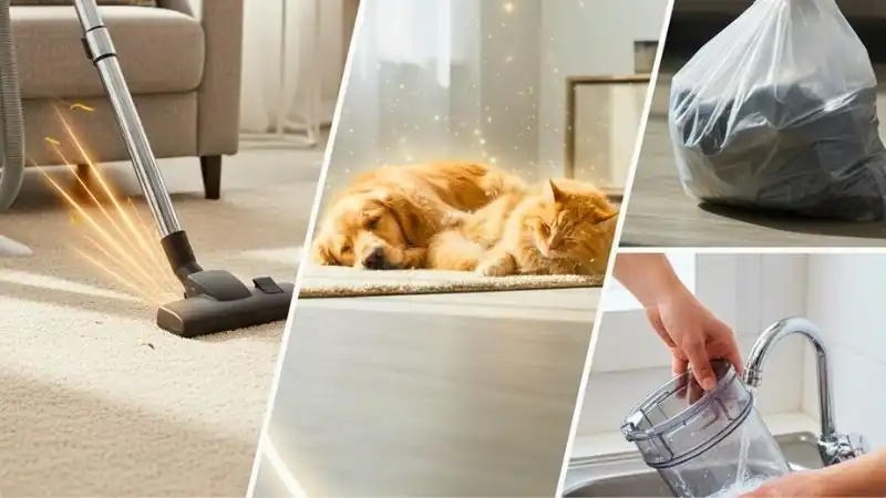 Daily Deep Vacuuming for Flea Control
