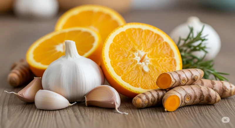 Dietary & Immune Support Garlic, Vitamin C and Turmeric