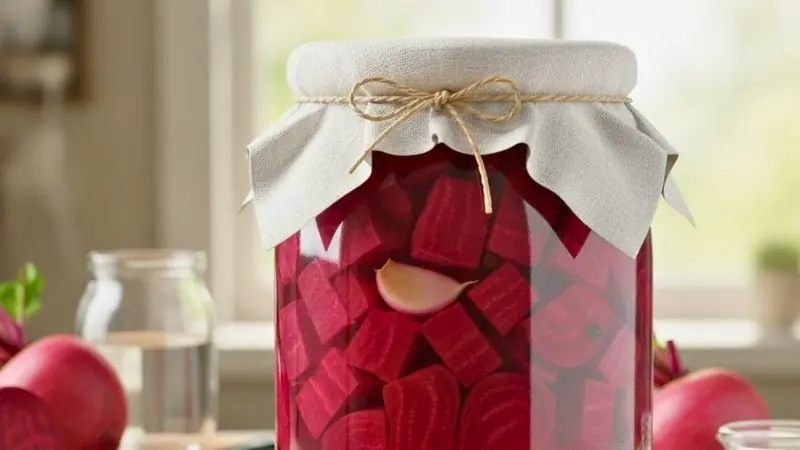 Easy Lacto-Fermented Beet Cubes