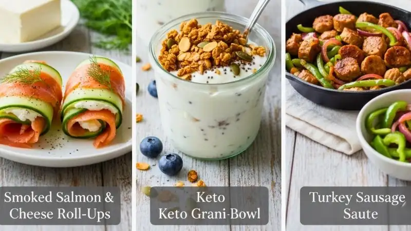 Egg-Free & No-Cook Keto Breakfast Recipes