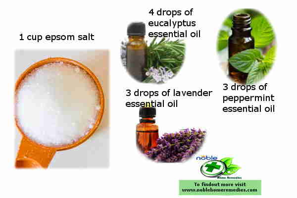 Epsom Salt with essential oils - to treat common cold