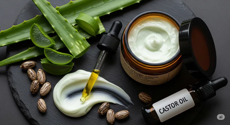Frizzy Hair - Castor Oil and Aloe Vera Hair Mask