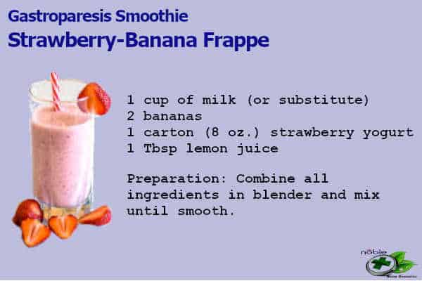 Meal replacement smoothies for Gastroparesis 