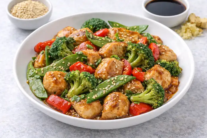 Ginger-Sesame Stir-Fry