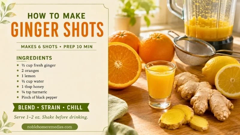 Ginger shots recipe for 6 shots