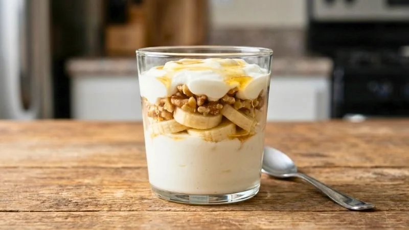 Greek Yogurt Parfait with Honey & Walnuts