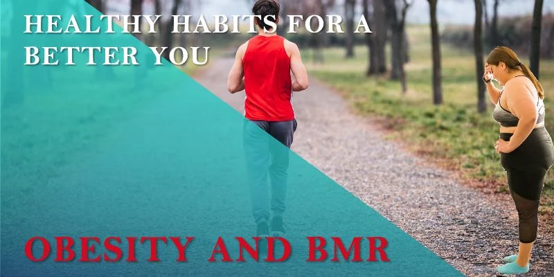 a man running on a path - Obesity and BMR - Healthy habits matters