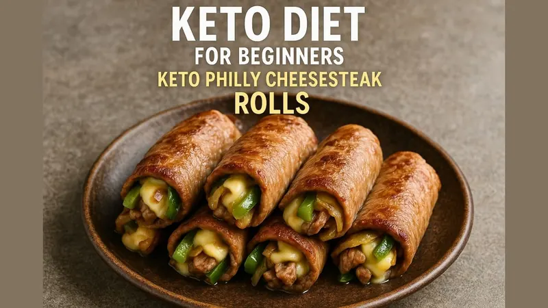 Keto Diet for Beginners with Keto Philly Cheesesteak Rolls