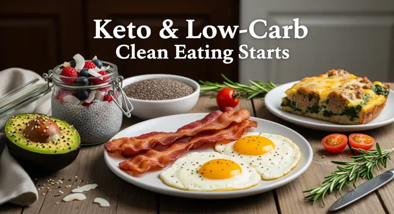 Keto and Low-Carb Clean Eating Starts