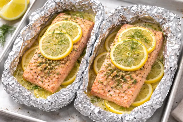 Lemon-Garlic Baked Salmon