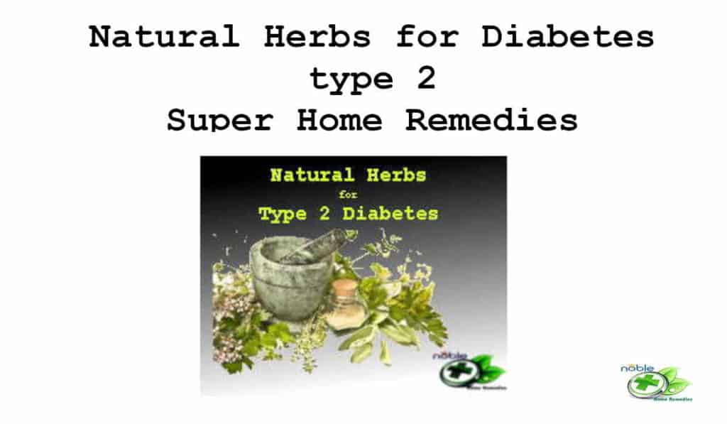 Natural Herbs for Diabetes type 2