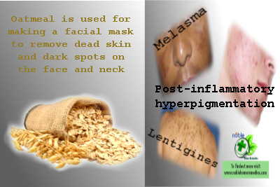 Oatmeal removes Dark Spots on Face