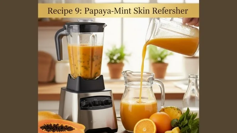 Recipe 9 Papaya-Mint Skin Refresher