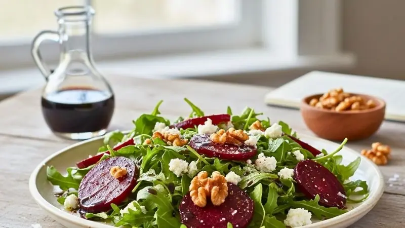 Roasted Beet, Feta & Walnut Salad