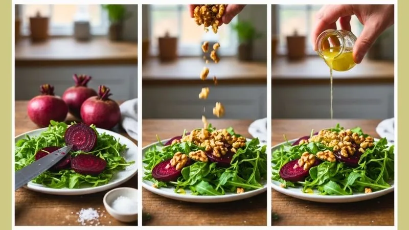 Roasted Beet and Walnut Brain Food Salad