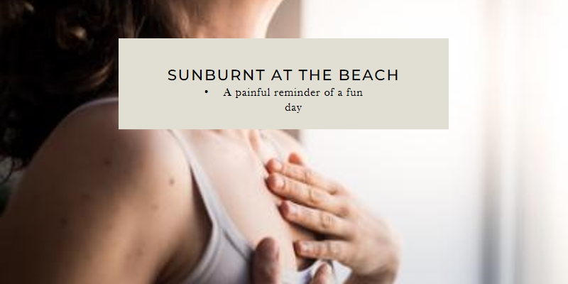 sunburn can cause at beach