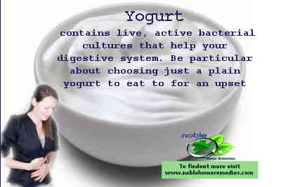 Take plain yogurt to cure an upset stomach