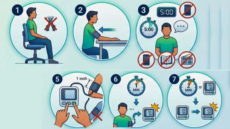 The Clinical 7-Step Procedure for Blood pressure monitor