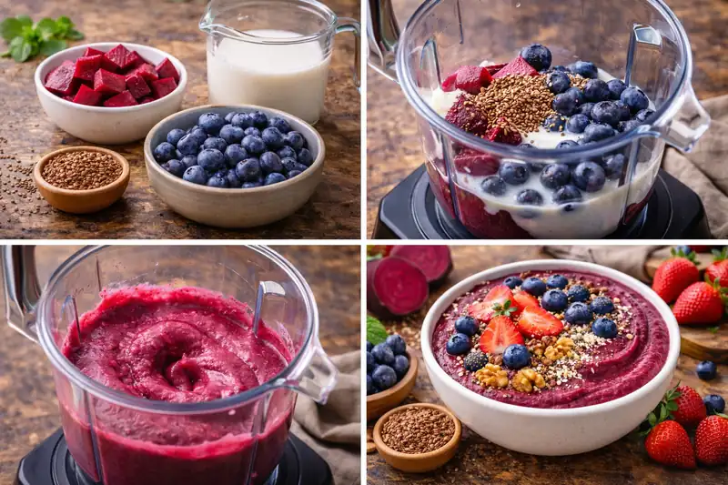 The Morning Glow Beet & Berry Smoothie Bowl