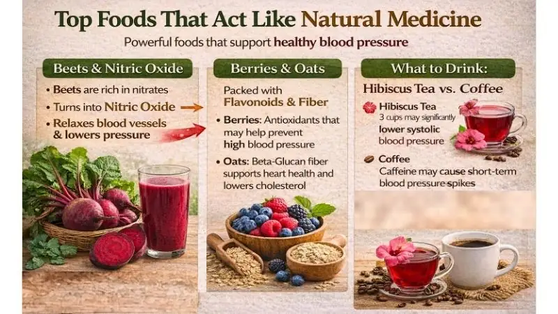Top Foods That Act Like Natural Medicine for Blood Presure