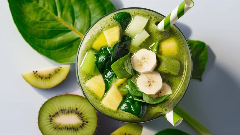 Tropical Green Smoothie for weight loss