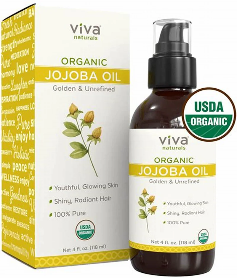 Viva Naturals Organic Jojoba Oil - 100% Pure Cold Pressed