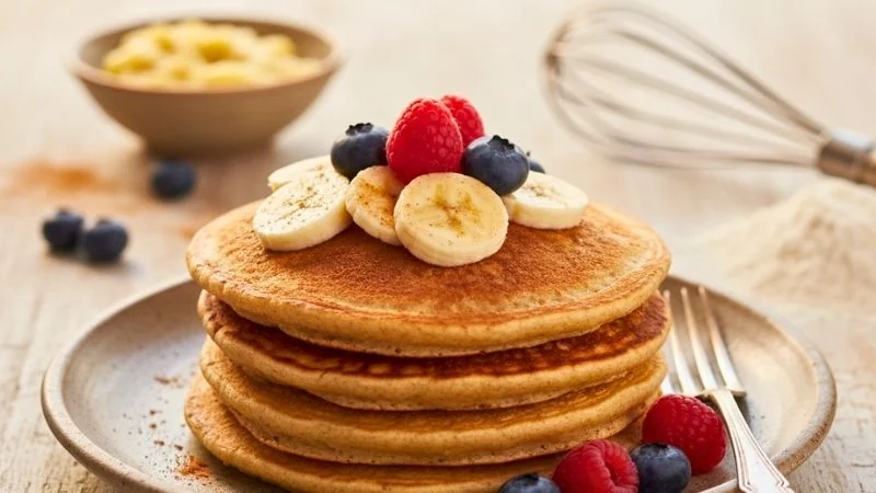 Whole Wheat Banana Pancakes