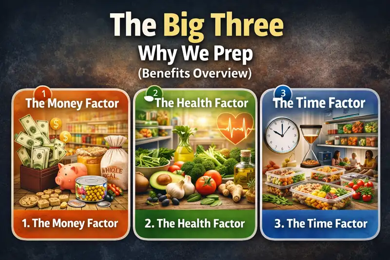Why We Prep-the big three meal prep