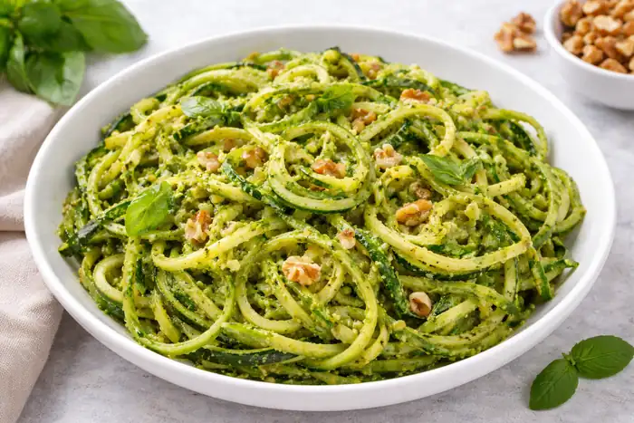 Zucchini Noodles with Pesto