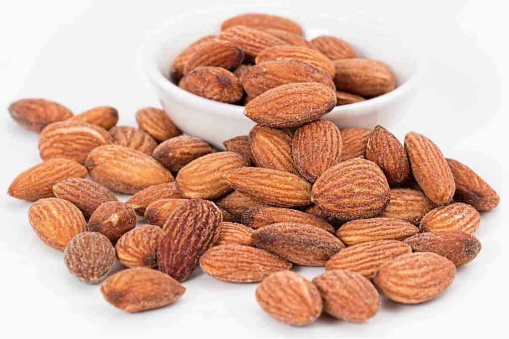 almond oil works great on dry skin