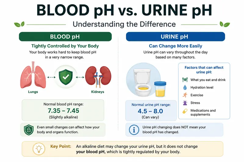 blood ph vs urine ph alkaline diet