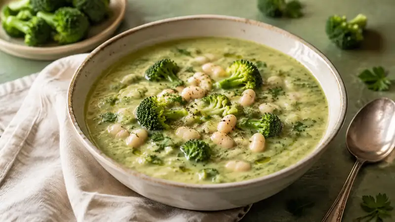 broccoli white bean soup recipe