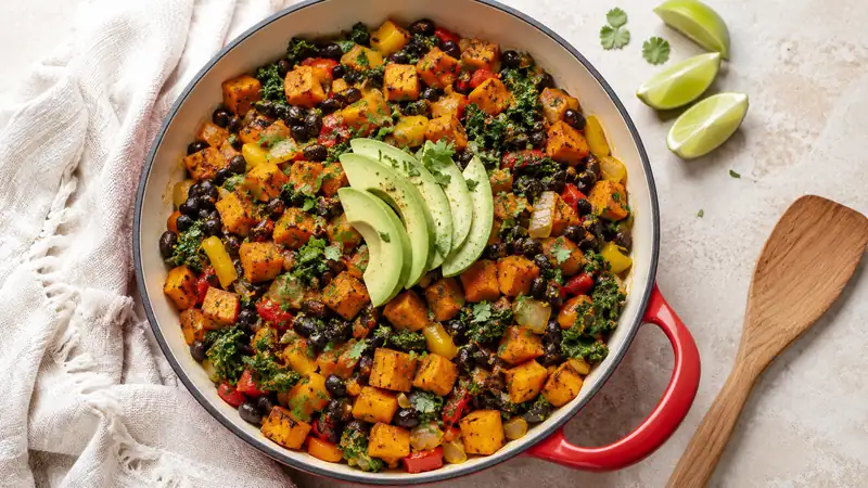 sweet potato black bean skillet