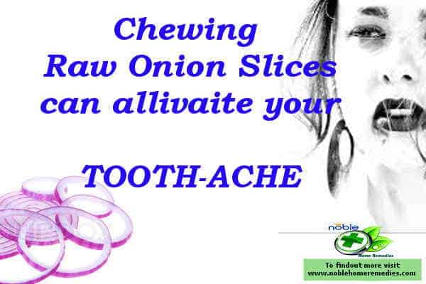 the best natural pain relief for toothache - chew onion